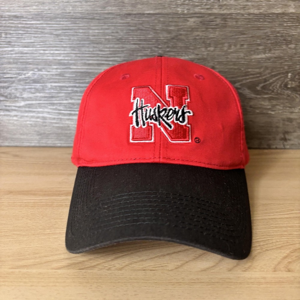 Vintage Nebraska Cornhuskers Hat Cap Strap Back NCAA Football College Huskers